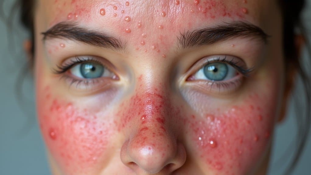 visible skin changes after alcohol