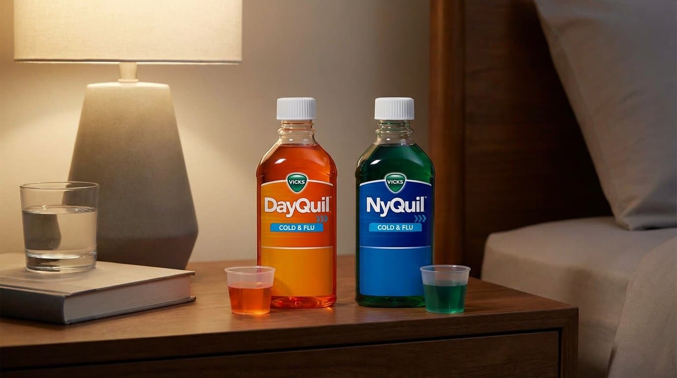 alcohol content distinguishes dayquil and nyquil