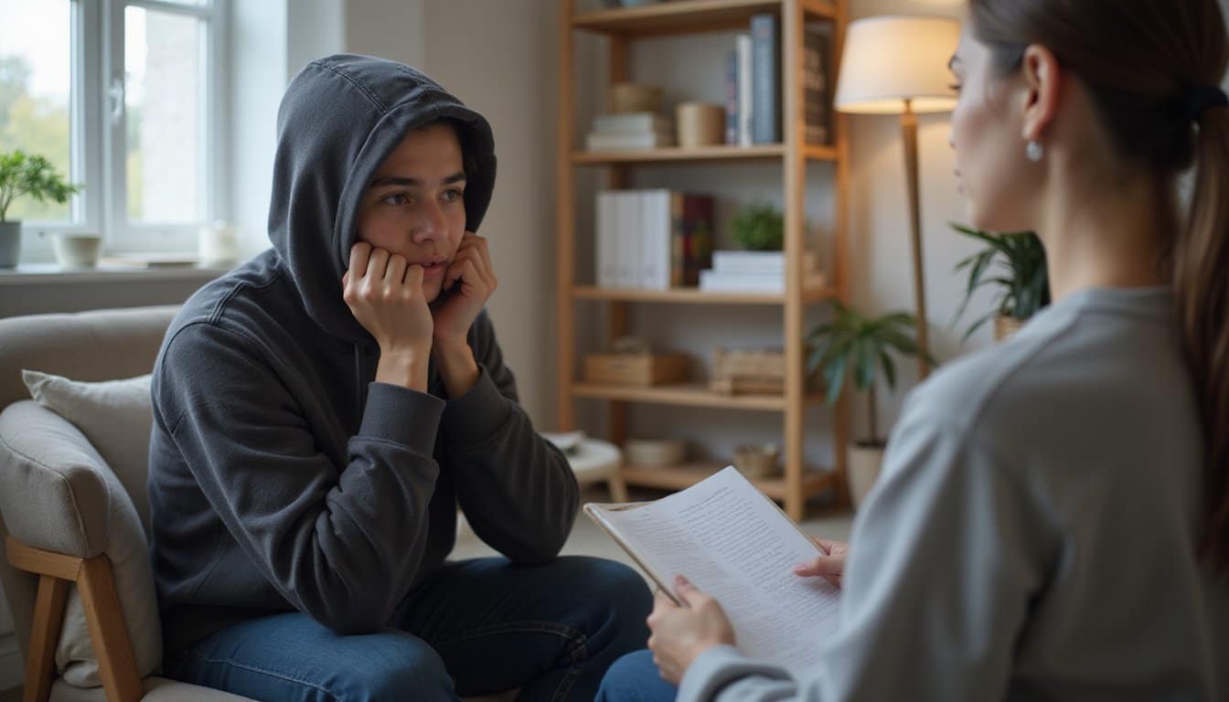 Supportive interaction helping individual through meth detox challenges